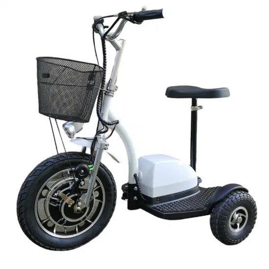 Scooters de mobilité de tricycle électrique à trois roues pour adultes 500W